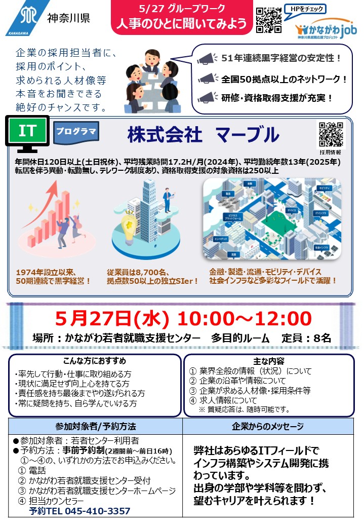 かながわ若者就職支援センター（ジョブカフェ）